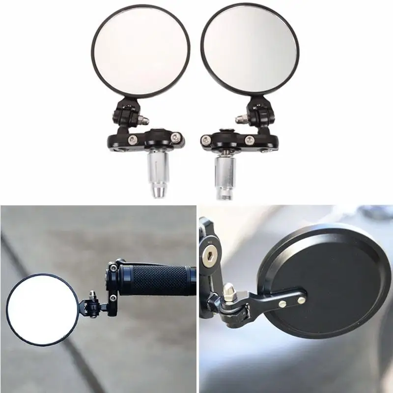 

Зеркало заднего вида мотоциклетное черное универсальное, 7/8/22 мм