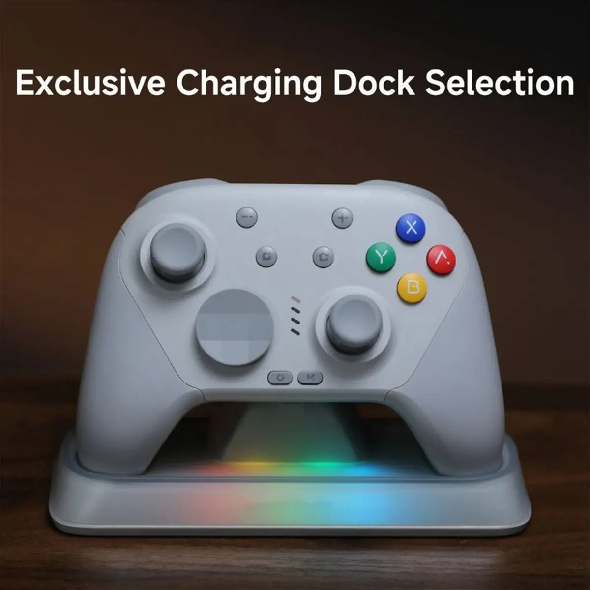 Фото Механический Bluetooth-контроллер xin828 CHITU 2 HD для Switch 1/2, ПК, Android, геймпад с джойстиками TMR Glide и зарядной док-станцией №5