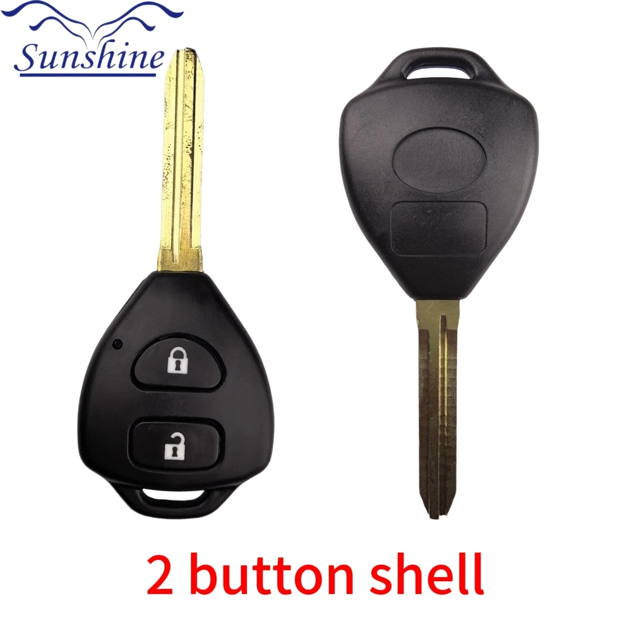 

Sunshine для Toyota RAV4 Corolla Europe 2006 2007 2008 2009 2010 2 кнопки умный дистанционный брелок для автомобиля 433 МГц ID67 чип 11H29