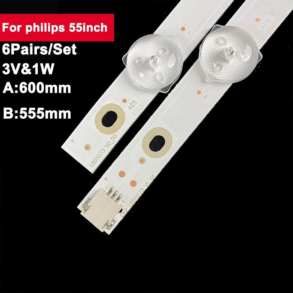 Подсветка для телевизора Philips 55PUS7303 55PUS6703 55PUS6162 55PUS6262 55PUS6753 55PUS641