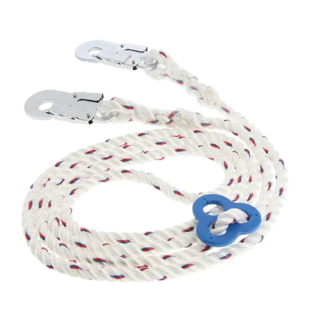 

Crash Protection Shock Lanyard with Carabiner Climbing Arbor is 23KN