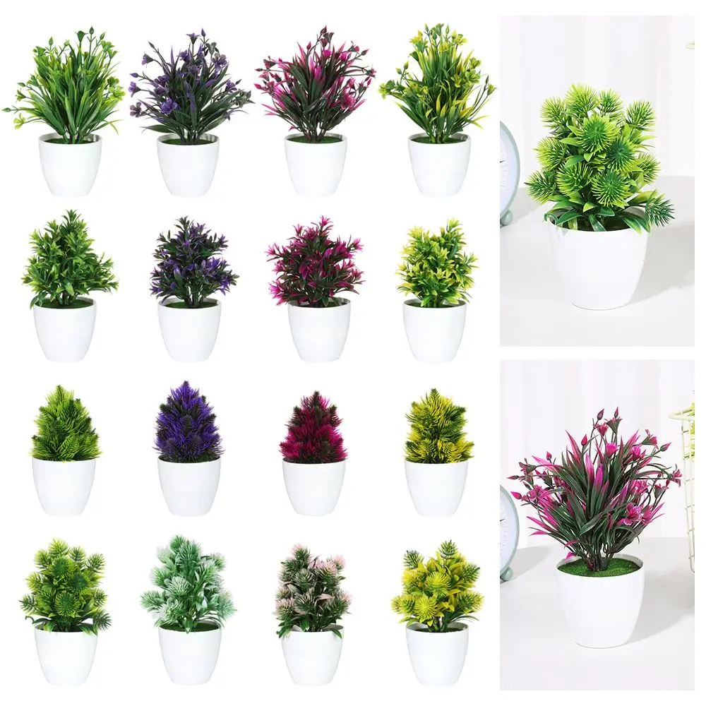 

Props Desktop Ornament Party Supplies Faux Grass Artificial Plants Bonsai Lifelike Greenery Potted Simulation Pine Tree