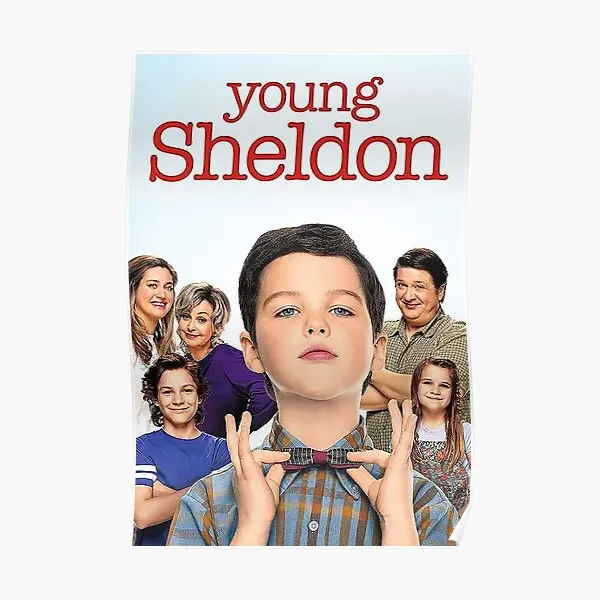 Плакат Молодой Шелдон забавная настенная винтажная картина декор