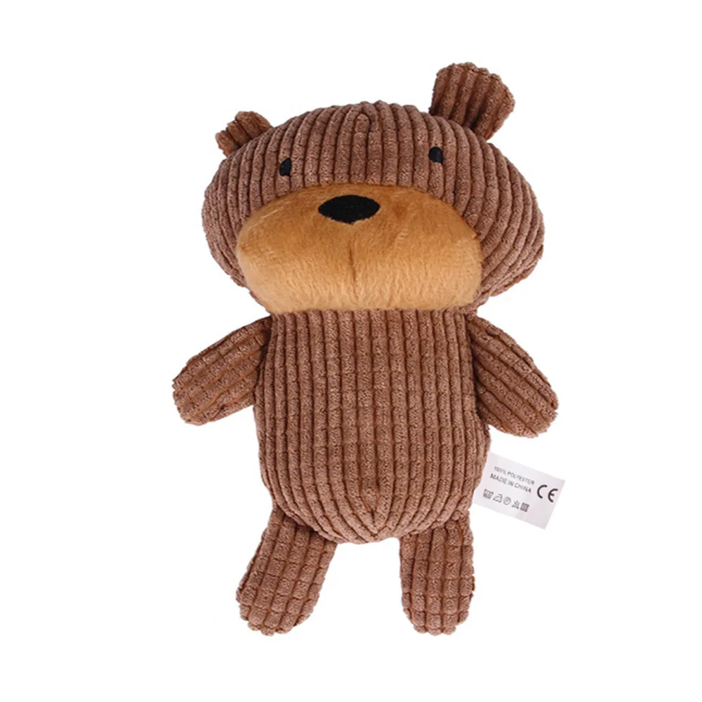 Плюшевая мультяшная игрушка для щенка жевательная собак писк игрушки маленьких