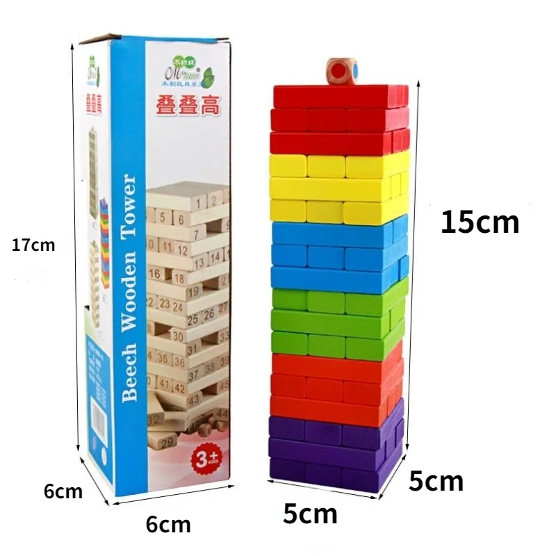 48 шт. Детский развивающий Деревянный конструктор Монтессори | Игрушки и хобби