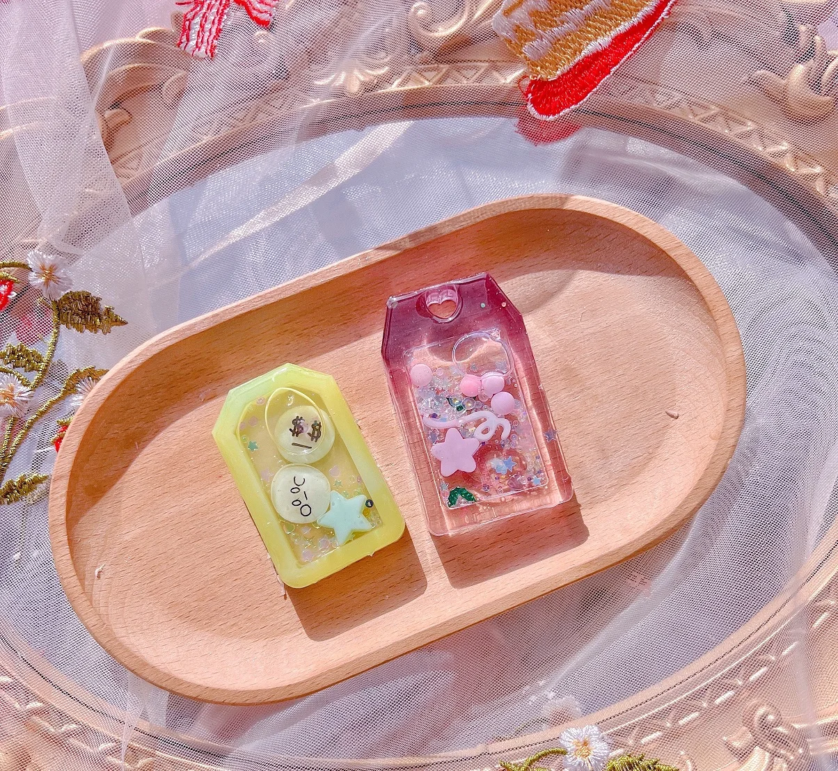 

wsy-263 3D cute pendant shape quicksand shaker mold amulet shape silicone mold handmade mold