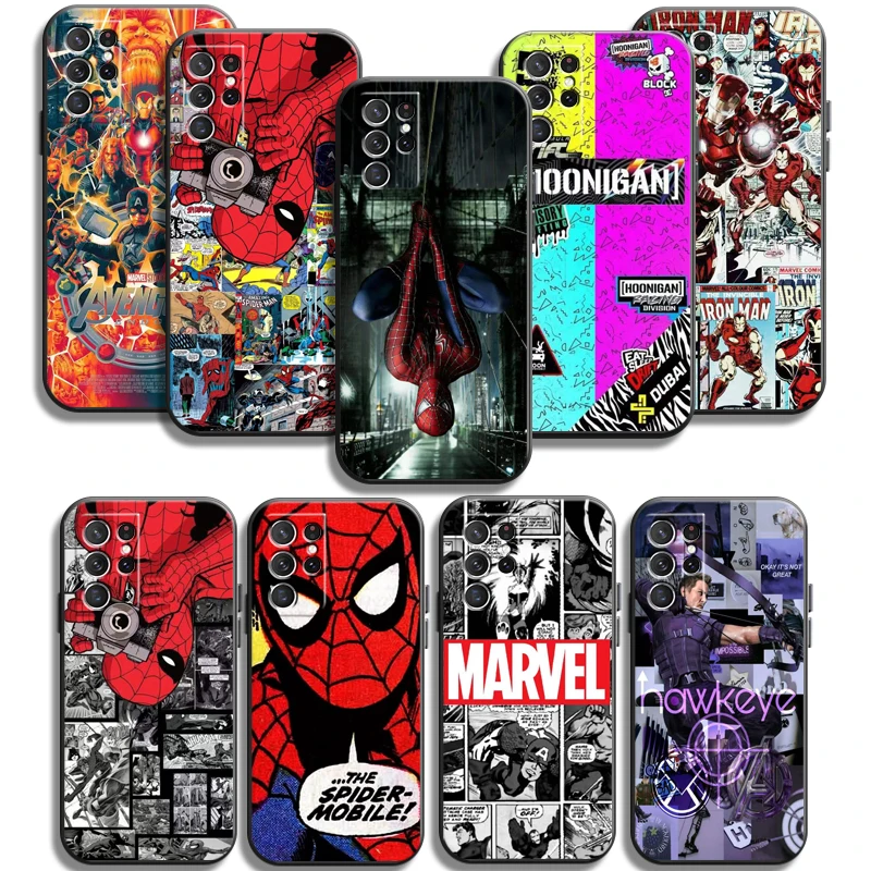 

Marvel Iron Man Phone Cases For Samsung Galaxy A21S A31 A72 A52 A71 A51 5G A42 5G A20 A21 A22 4G A22 5G A20 A32 5G A11 Funda
