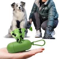 portable dog poop bags dispenser 10x5cm cat puppy pet waste bag holder for leash with sturdy carabiner clip dog accessories