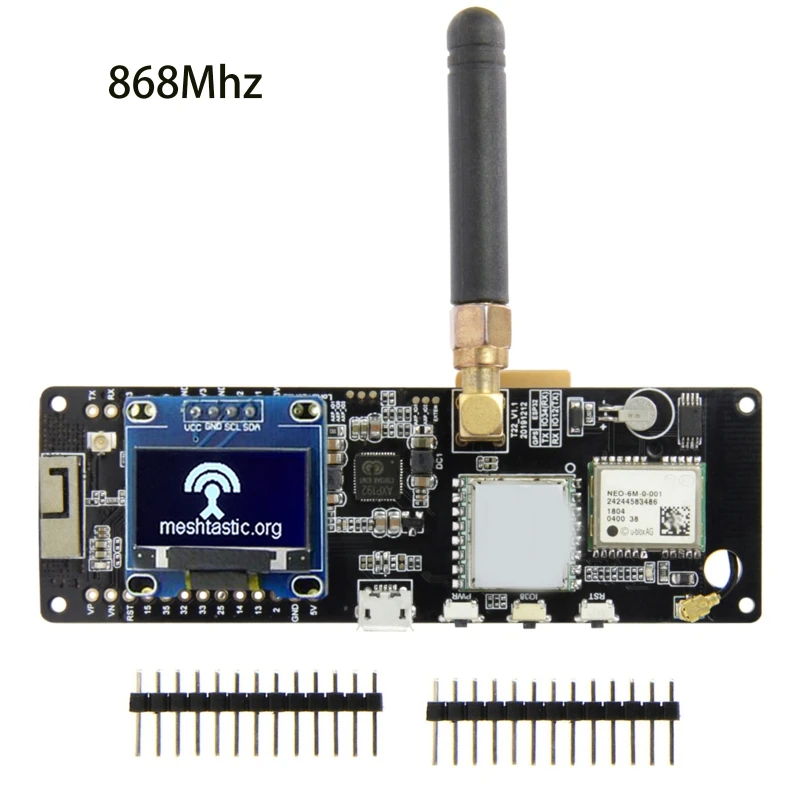 

Держатель аккумулятора T-Beam ESP32 18650, чип CP210X CH9102 433/868/915/923 МГц