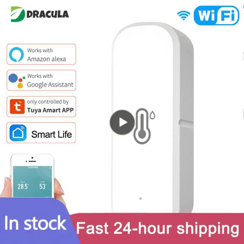 

1~5PCS Tuya WiFi/ZigBee Smart Temperature Humidity Sensor Smart Home Temperature Sensors Works With Alexa Google Assistant Smart