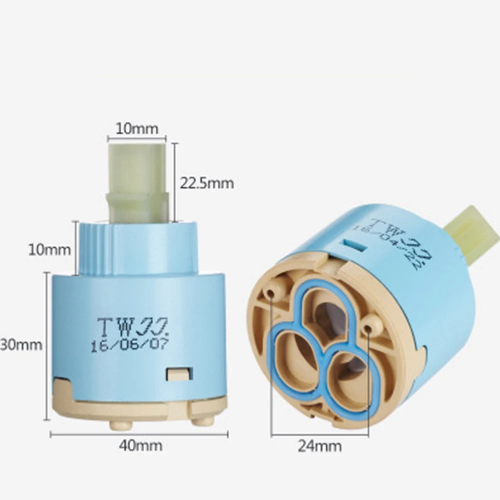 

Brand New Durable Easy To Install Practical Useful Ceramic Cartridge Replacement 1pc 35mm/40mm Blue Faucet Basin