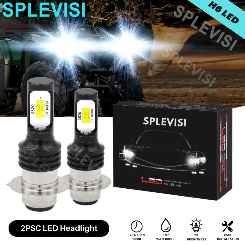 2x светодиодные головные уборы H6 6000K ксенон белый 8000LM подходит для Yamaha Raptor 350 2004 2005 2006 2007 2008 2009 2010 2011 Сменные фары 2x светодиодные головные уборы H6 6000K ксенон белый 8000LM подходит для Yamaha Raptor 350 2004 2005 2006 2007 2008 2009 2010 2011 Сменные фары