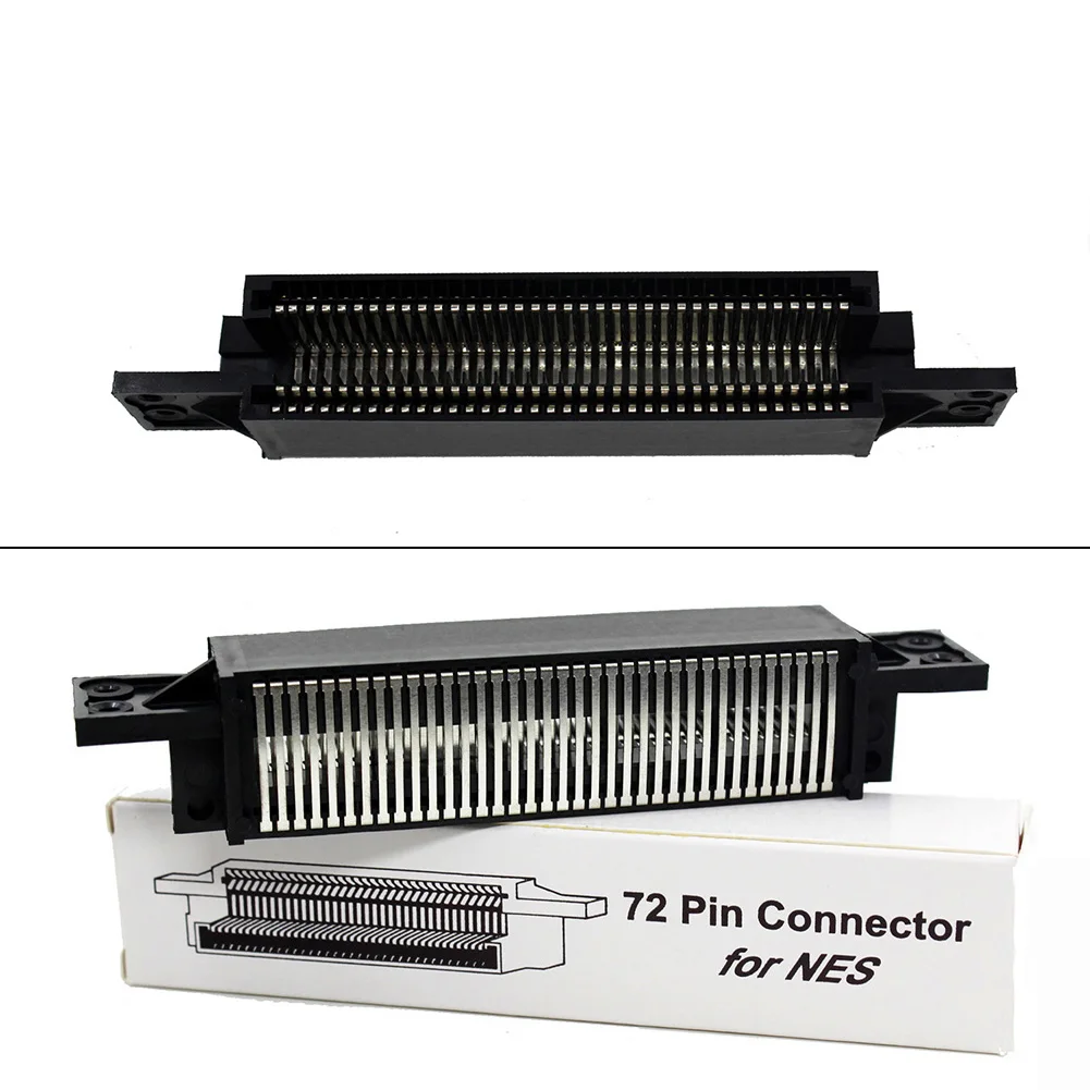 

1x Useful 72 Pin Connector For NES Console Game Cartridge Slot Socket Connector High Quality Accessories 14.2*3.3*2.8cm