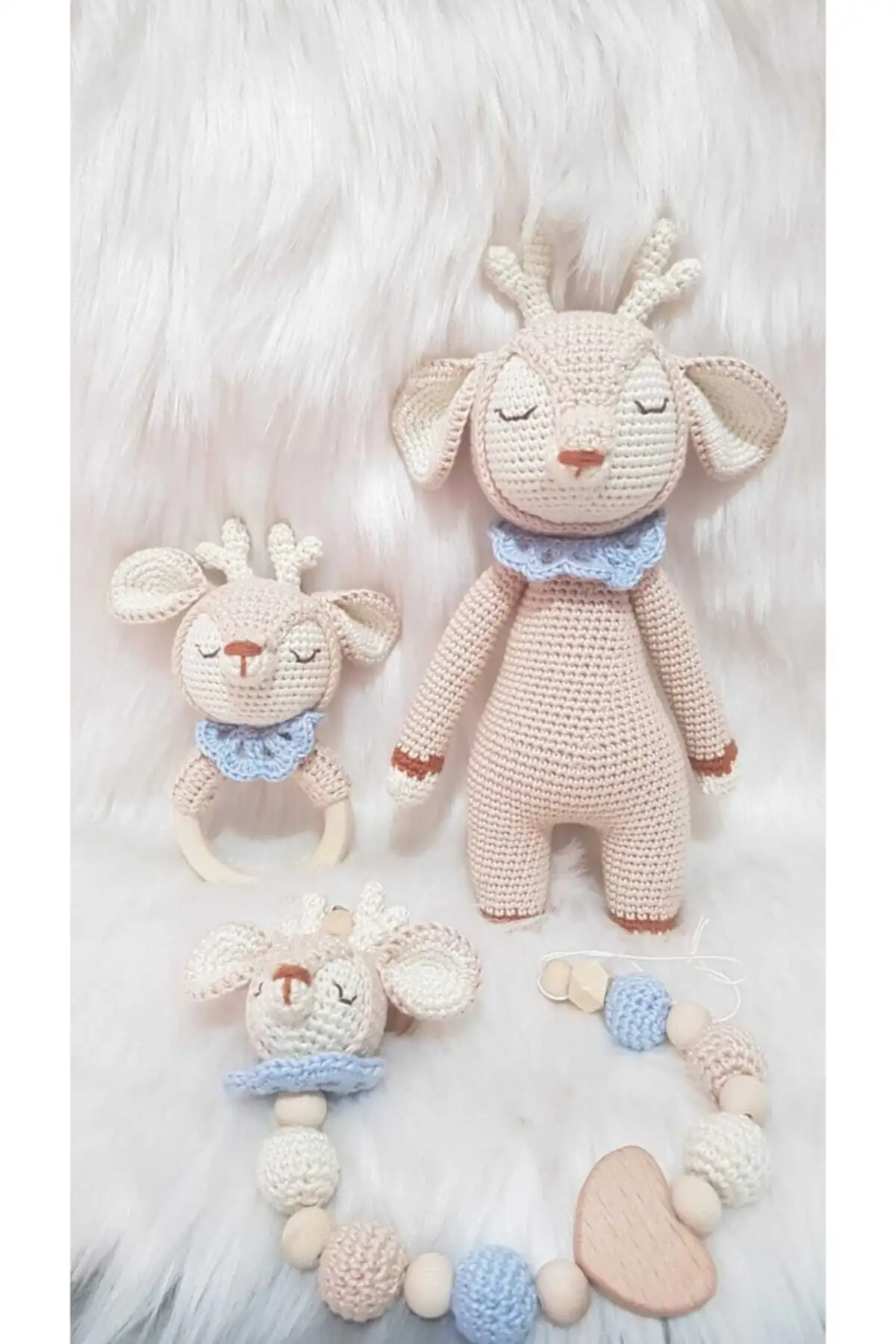 Органический сетчатый игрушечный олень Amigurumi | Игрушки и хобби