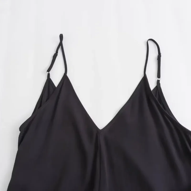 Женское свободное платье с открытой спиной праздничное черное модное