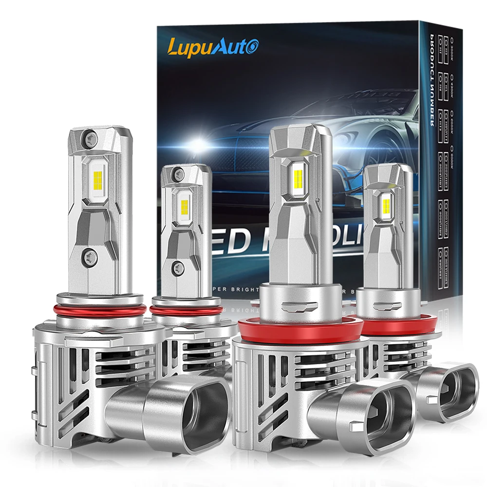 

LupuAuto 9005/HB3 H11 LED Bulbs Combo, 30000LM Super Bright 9005/HB3 9006/HB4 LED Headlight Combo Hi/Lo Beam LED Conversion Kit
