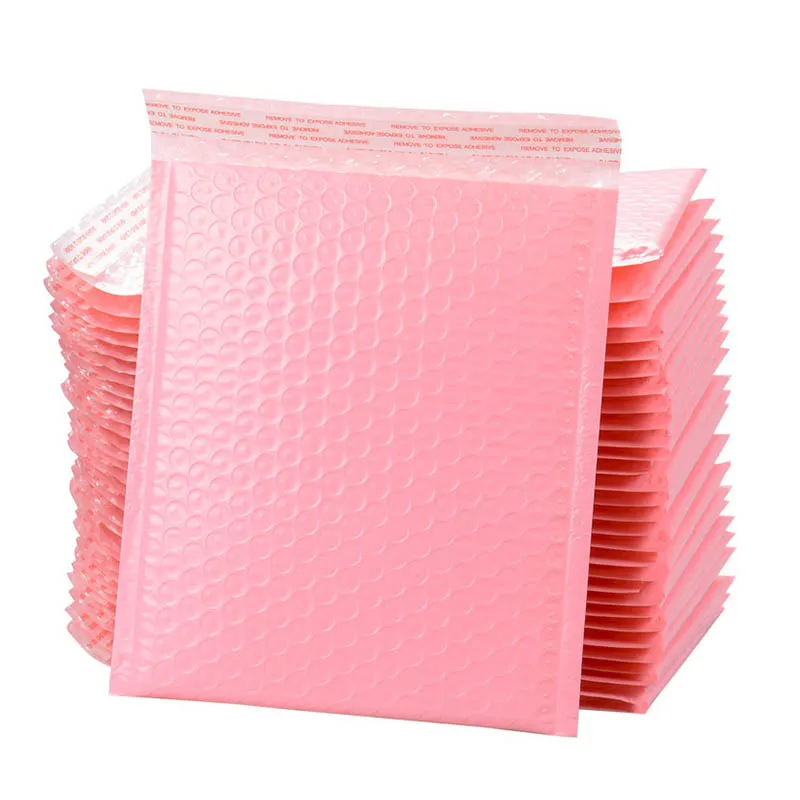 

Pack of 10 Pink Bubble Envelope Bag Self-Sealing Postman Padded Shipping Envelope with Bubble Mailer Bag Shipping Gift Bag