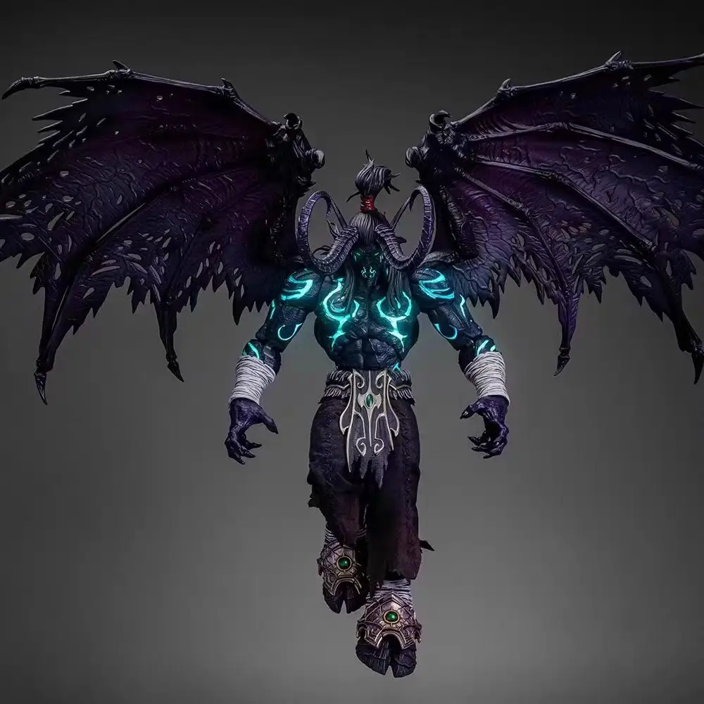В наличии Hero Toys World of Warcraft Demon Hunter Orc Illidan Stormrage масштаб 1/10 аниме фигурки подвижная