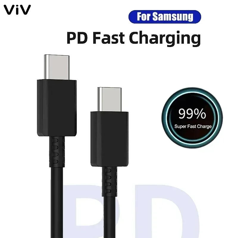 Кабель для быстрой зарядки 5A 45 Вт PD USB-C Super Type-C Samsung S21 FE S22 Plus S23 S24 Ultra Note 20 A14 A15 A33 A34 A53