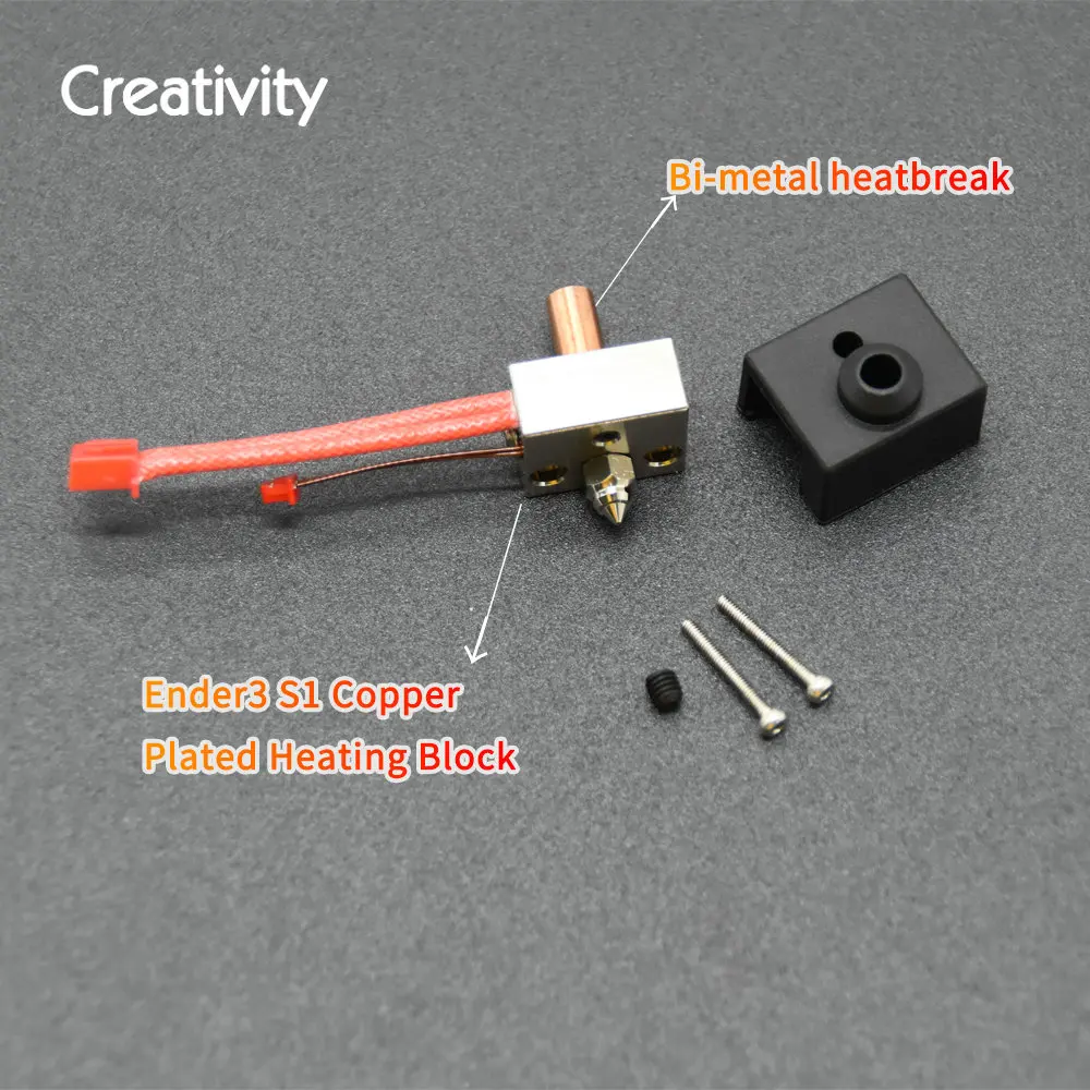 3D Printer High Temperature Printing Heating Block Kit Customized For Ender-3 S1/S1 Pro/Sermoon V1/Pro 3D Printer High Temperature Printing Heating Block Kit Customized For Ender-3 S1/S1 Pro/Sermoon V1/Pro