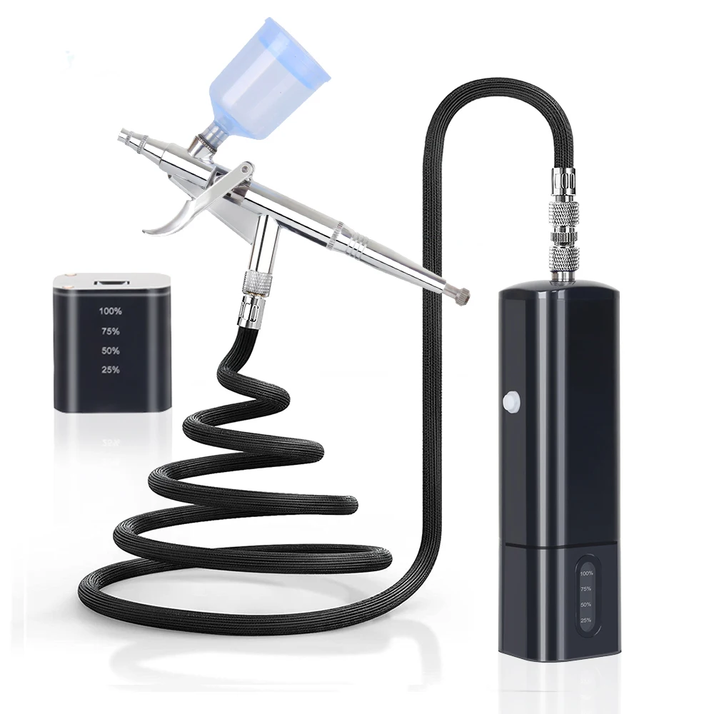 Новый мини беспроводной Аэрограф компрессор набор супер работает пищевая краска