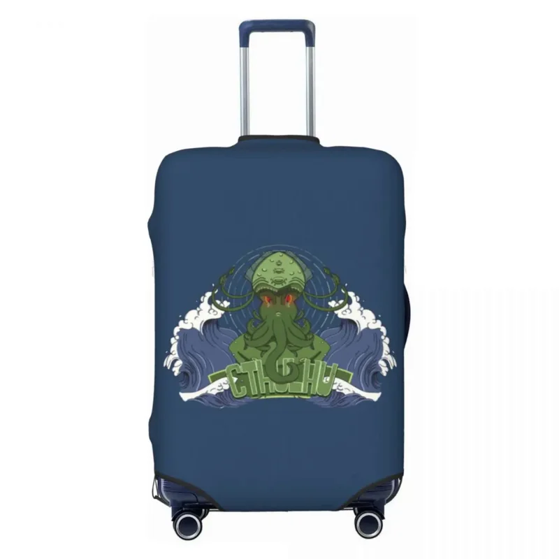 

Trendy Harajuku Call Of Cthulhu Suitcase Cover Elastic Monster Lovecraft Luggage Covers Protector for 18-32 inch