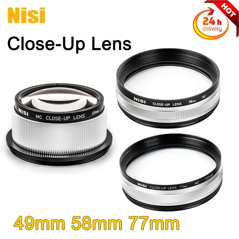 

Nisi 49Mm 58Mm 77Mm Close-Up Lens for Macro Photography, 67Mm 62Mm Adapters Ring Professional Close-Up Magnifying Glass