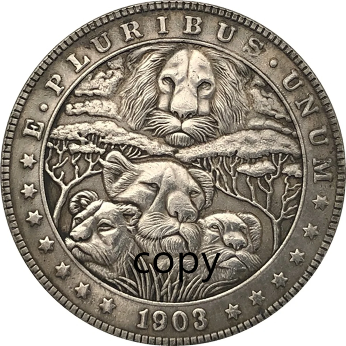 

African lion HOBO COIN Rangers COIN US Coin Gift Challenge REPLICA Commemorative Coin - REPLICA Coin Medal Coins Collection