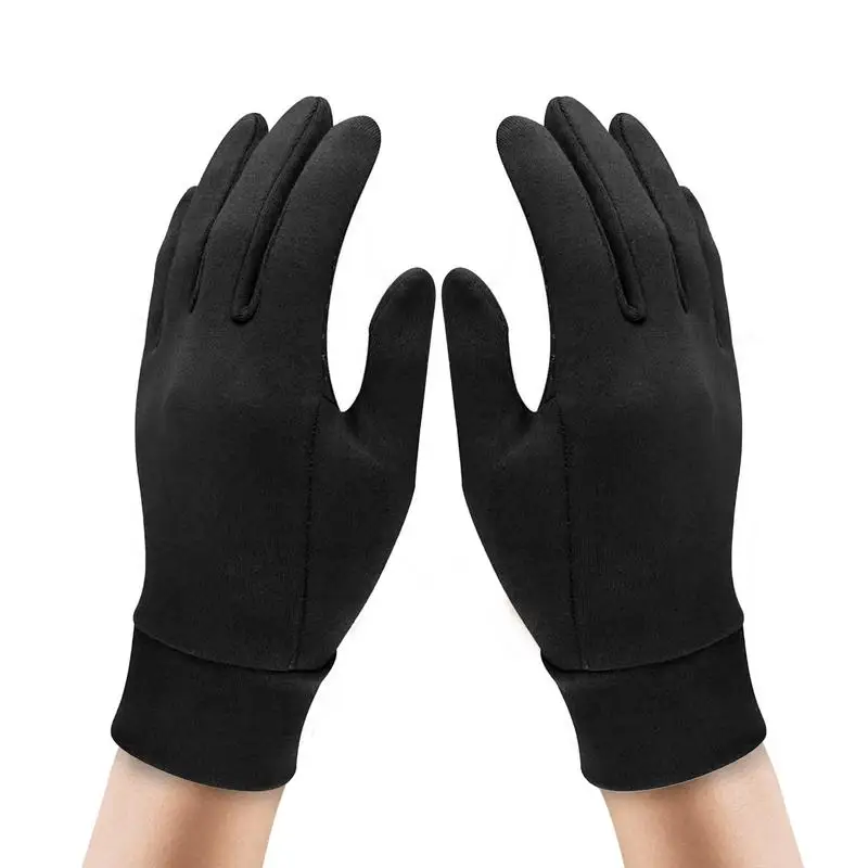 Велосипедные перчатки с пальцами Нескользящие мужские черные для работы