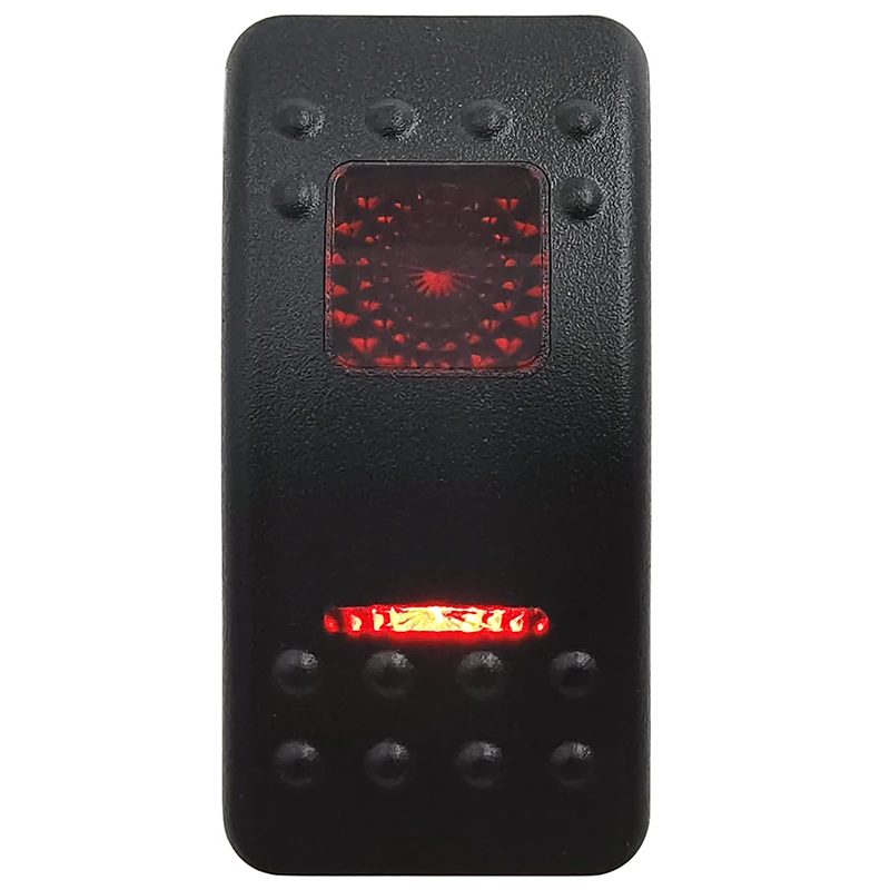 

12 В 20 А для автомобиля, лодки, 5-контактный SPST, кулисный переключатель включения и выключения, простая кнопка со светодиодной подсветкой для Arb Carling Jeep 4x4, замена, водонепроницаемый