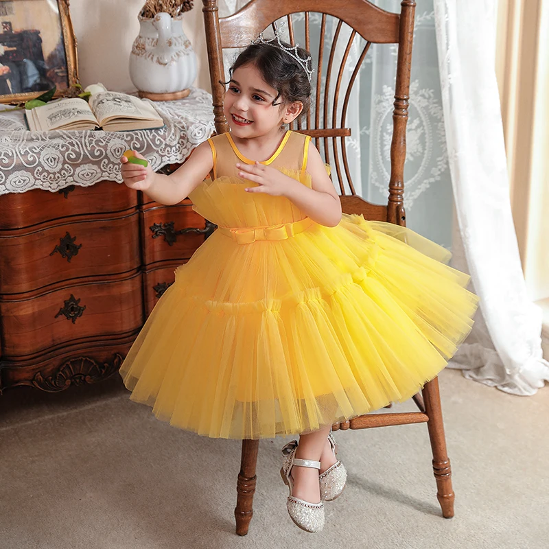 

Hot Selling Kid Cloth Fancy Dress Frock Fashion Christmas Party Little Girls Dress Vestidos De Niña Para Fiesta Muy Elegantes