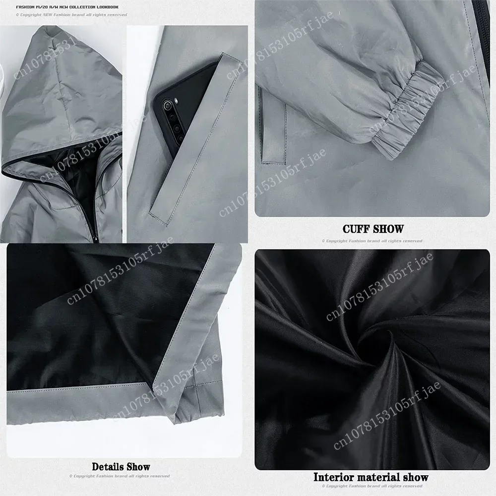 Пицца башня игра Светоотражающая куртка мужская женская пальто с капюшоном