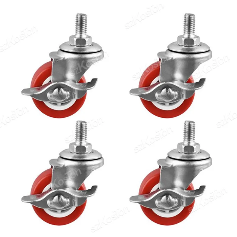 

Роликовые колеса ouliluye 4 шт., ПВХ, поворотные, 1/1.25/1.5/2 дюйма