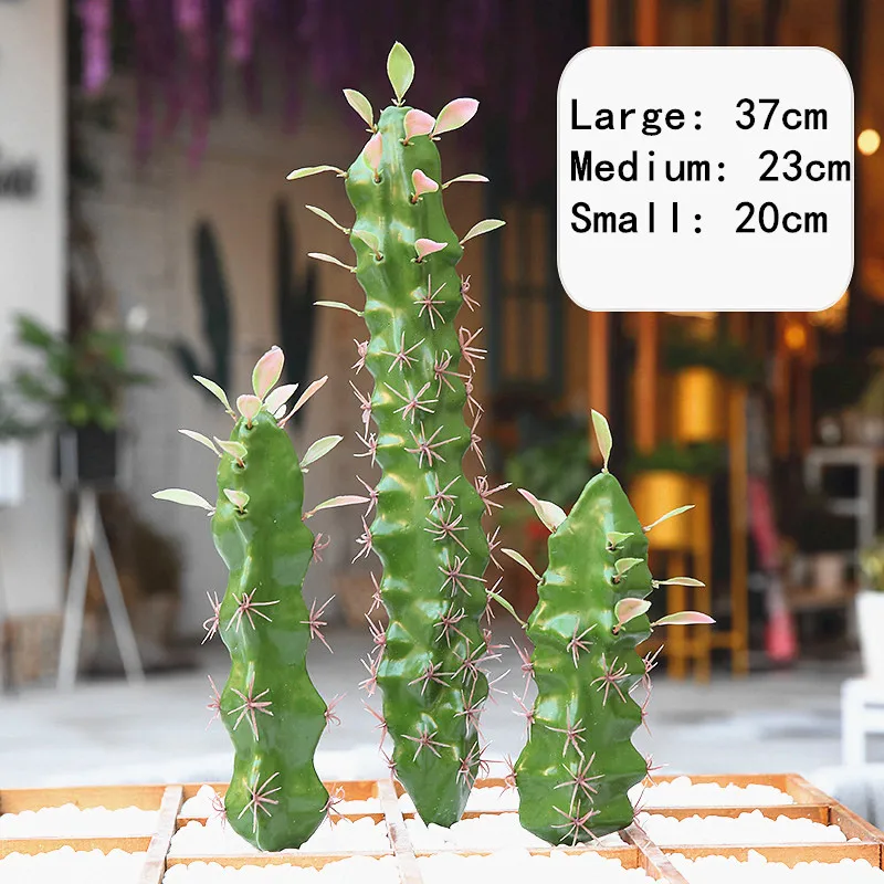 Large Artificial Cactus Fake Flower Succulents Window Garden Decoration DIY Art Beautification Hotel Living Room Party Home Deco images - 6