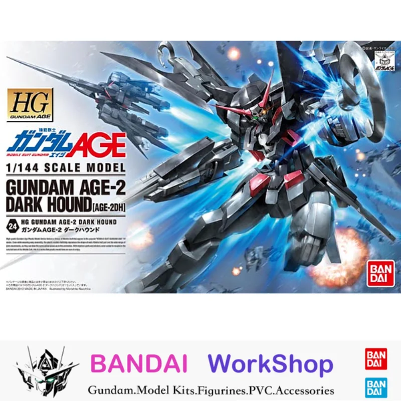 

Bandai Original 1/144 HGAge Gundam Age-2 Dark HoundAction Figure Assembly Model Kit Collectible Gifts