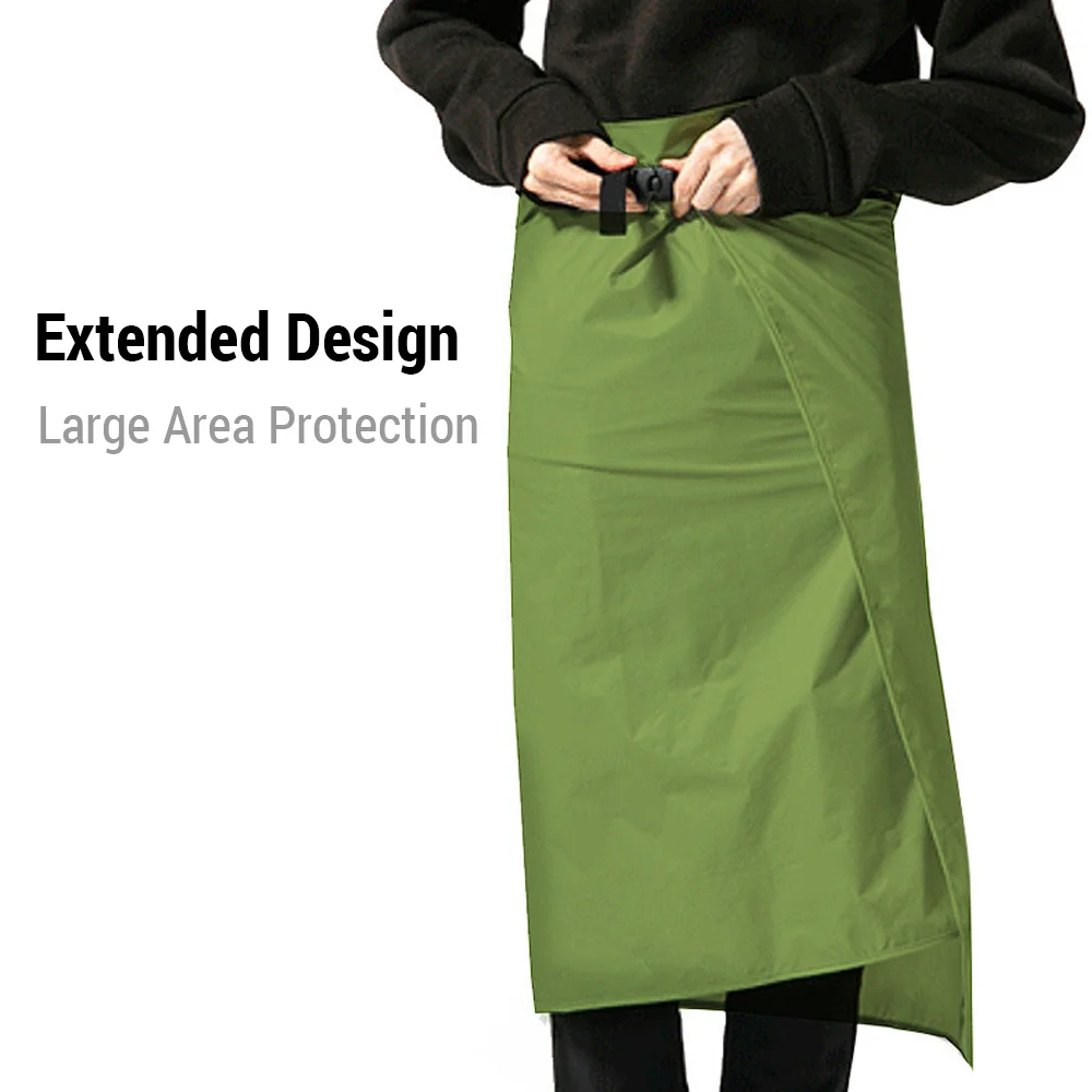 

Half Body Rain Skirt Waterproof Rainwear Breathable Rain Kilt Lightweight Rain Gear for Camping Hiking