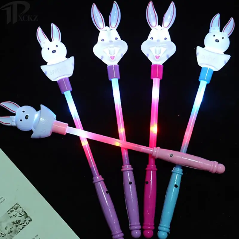 

Мультяшный кролик, Сказочная палочка, светодиодная лампа, блестящая светящаяся палочка, светящиеся игрушки для детей, детские рождественские подарки на Хэллоуин