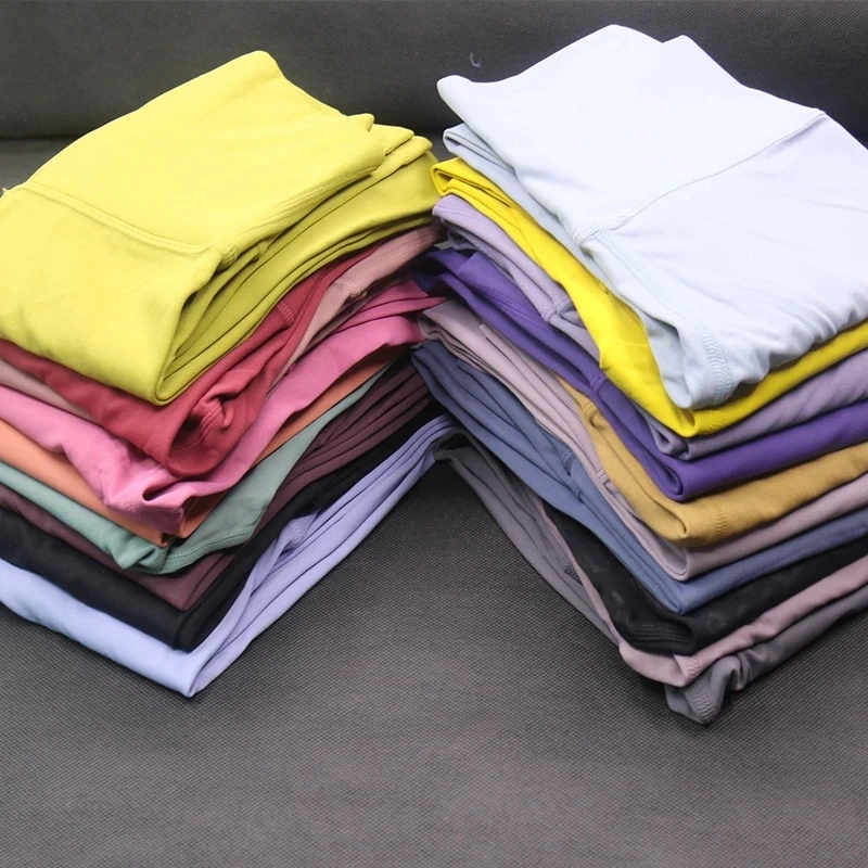 With Lululogo Sport Leggings Women Elastic Sport Yoga Leggings High Waisted Legging Women Tummy Control Leggings Custom Logo