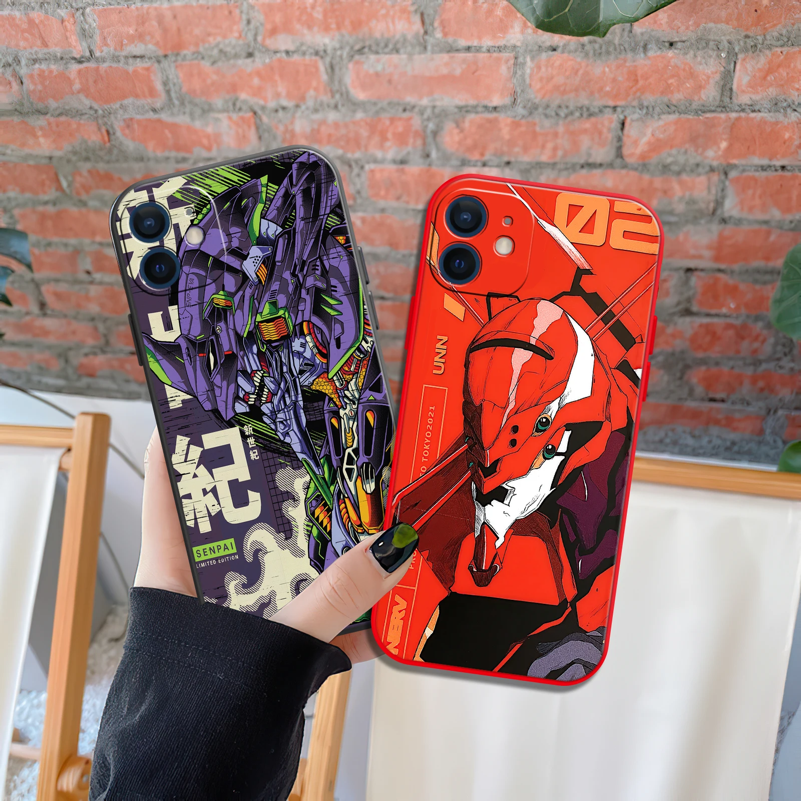 Neon Genesis Evangelion EVA Phone Case For Apple iPhone 11 12 13 Pro Mini X XR XS Max 6 6S 7 8 Plus Liquid Silicone Cover |