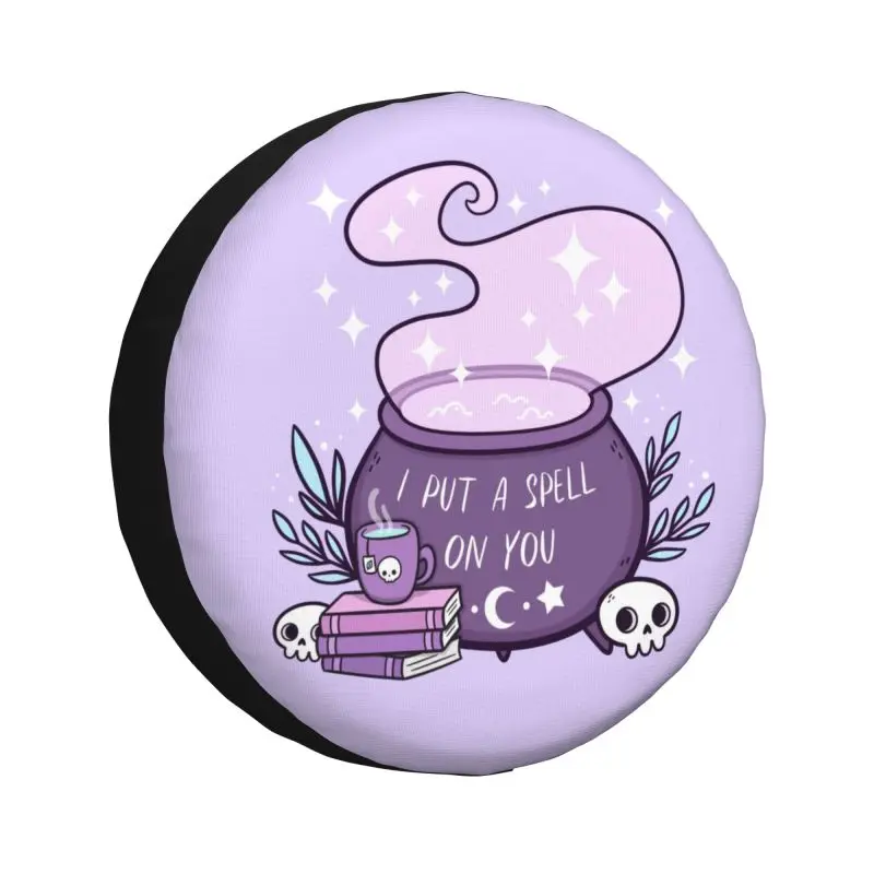 

Чехол с колпаком для запасных шин для Prado Pajero Wrangler Jeep RV SUV Хэллоуин, оккультный готический череп, Защитные чехлы для автомобильных колес