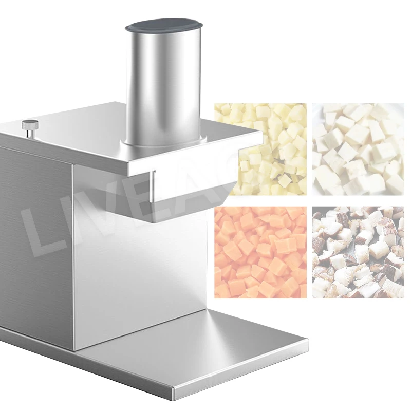 

Fruit Vegetable Dicing Machine Cucumber Potato Radish Cube Cutter Pleurotus Eryngii And Dragon Fruit Dicer