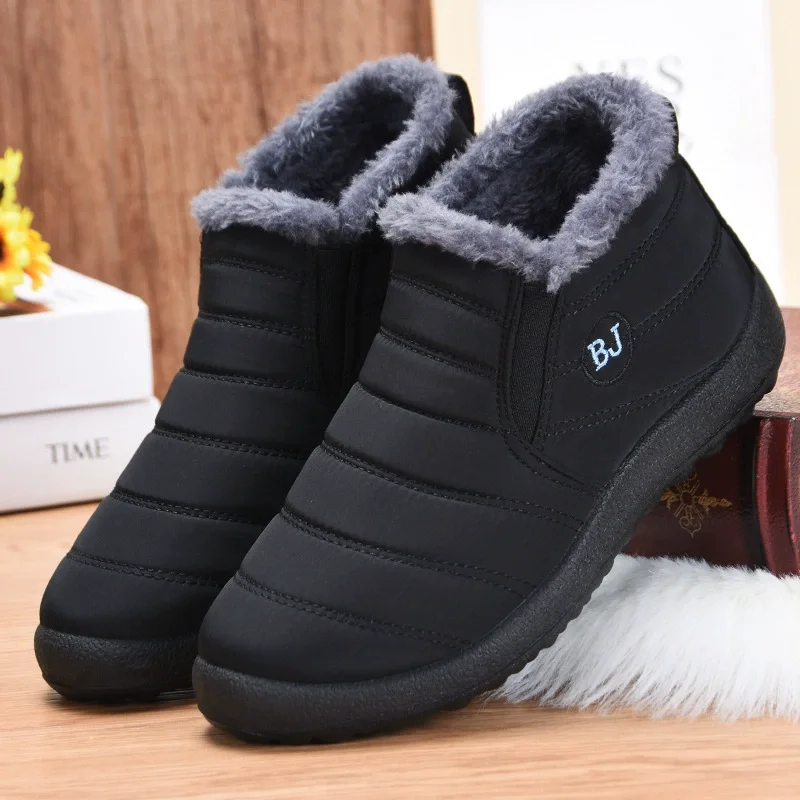 

2022 Men Boots Lightweight Winter Shoes for Men Woman Snow Boots Waterproof Winter Footwear Plus on Unisex Ankle Winter Boots