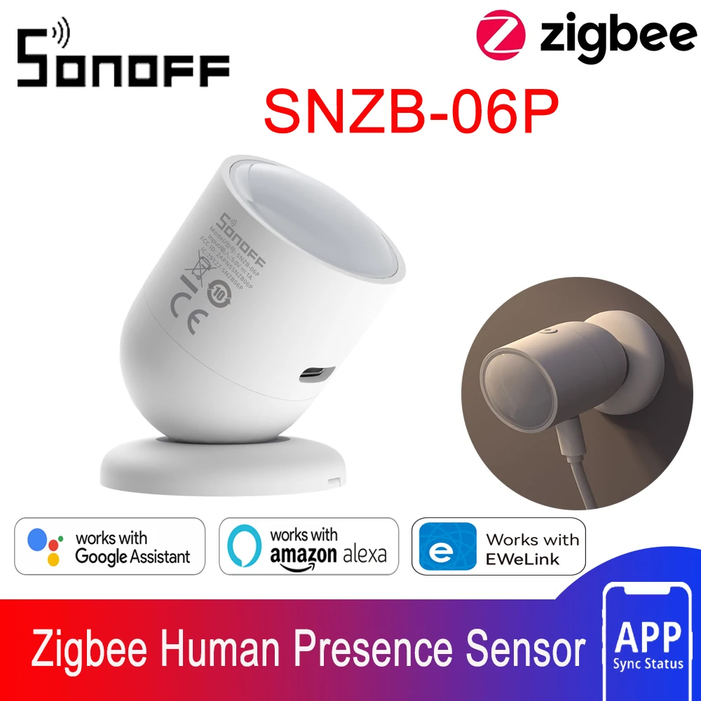 Датчик присутствия человека SONOFF SNZB-06P Zigbee | AliExpress