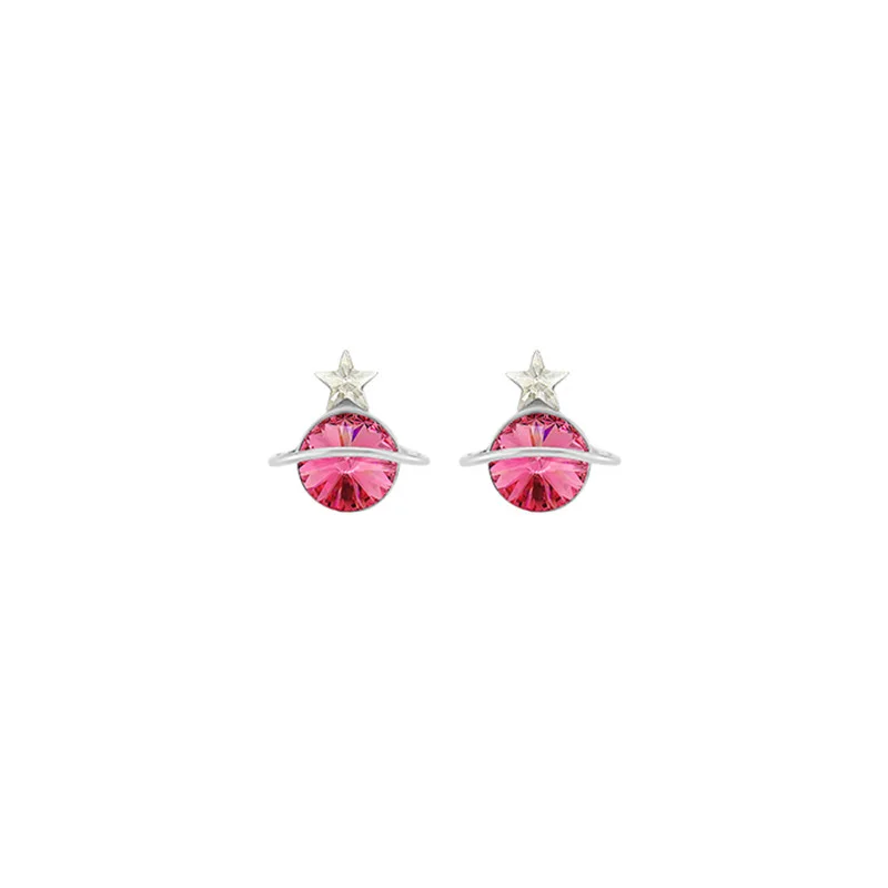 

New trendy personality planet cold wind earrings women's earrings