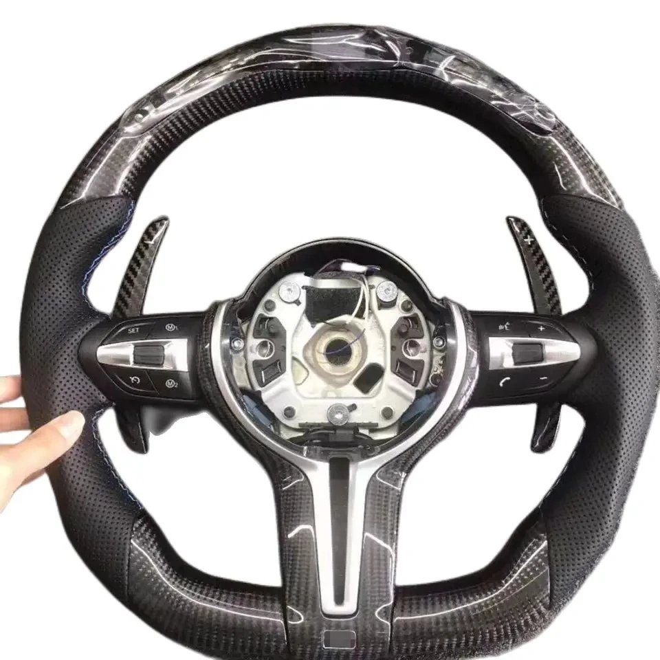 

Лучшее индивидуальное углеродное волокно m Спортивное Рулевое колесо для bmw f30 рулевое колесо f10 f30 e60 e90 g30 e46 e92 led