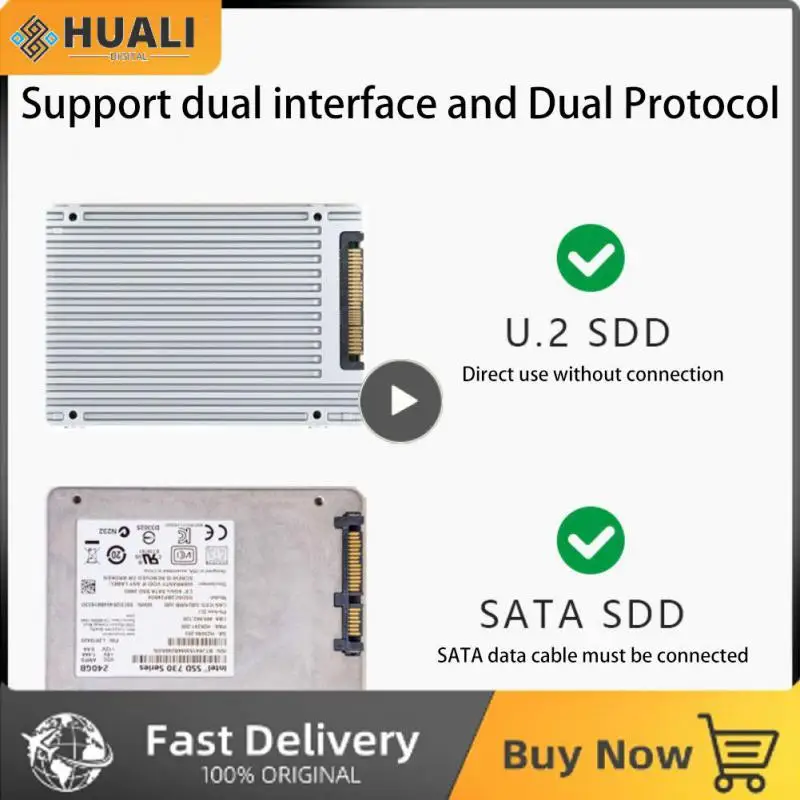 Двойной адаптер питания U.2 Ahci, карта памяти Sff-8639, карта расширения U2boxu2x16 U.2, высокомощный адаптер, автономный Ssd Intel