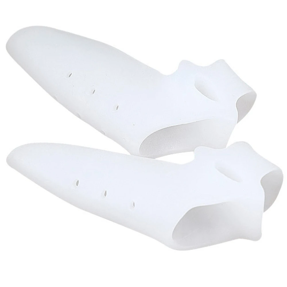 

2Pcs=1Pair Silicone Toes Separator Bunion Bone Ectropion Adjuster Toes Outer Appliance Foot Care Tools Hallux Valgus Corrector