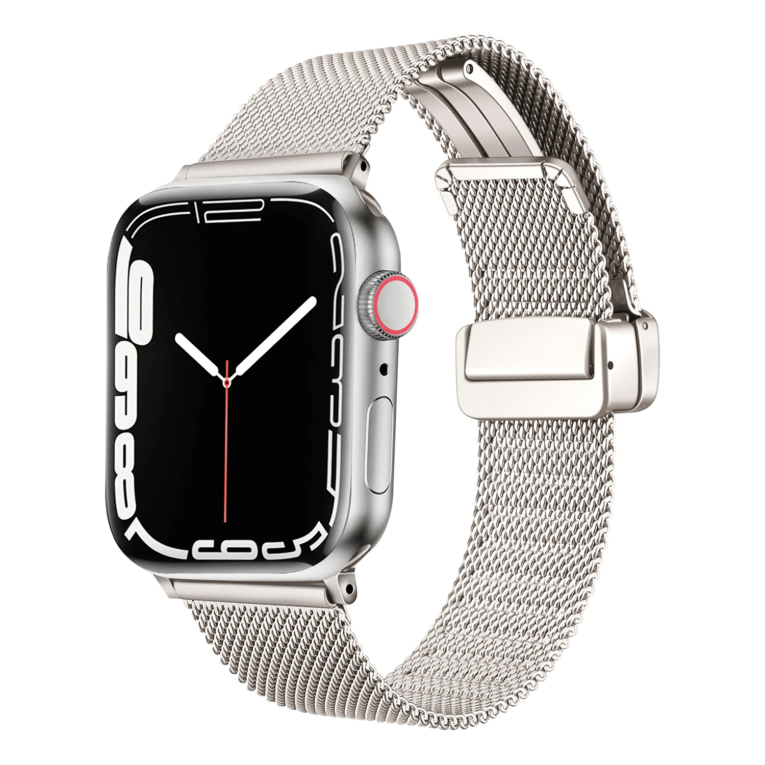 Magnetic Band for Apple Watch Ultra 49mm 45mm 41mm 44mm 40mm Stainless Steel Mesh Strap Bracelet for iWatch Series 8 7 SE 6 5 4