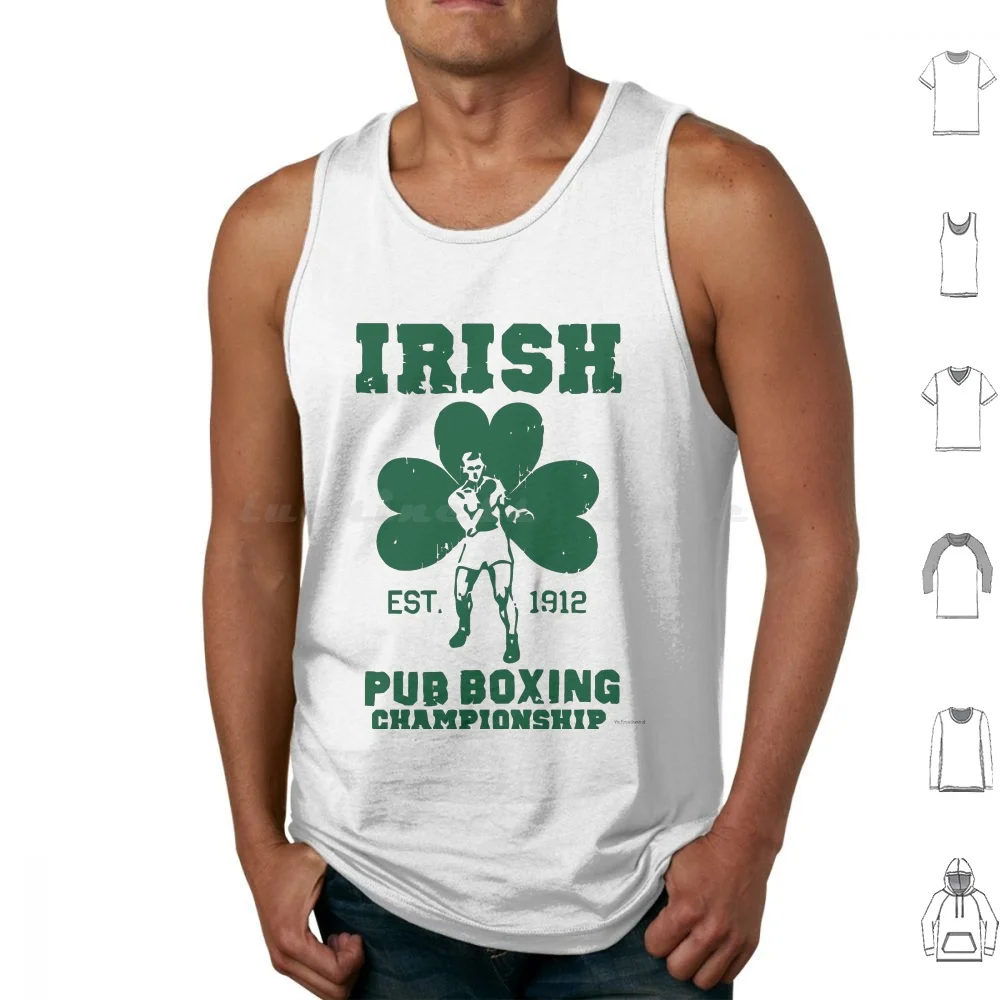 

Irish Pub Boxing Tank Tops Print Cotton Boxing Irish Ireland Conor Mcgregor Fight Mayweather Conor Mcgregor Fighter