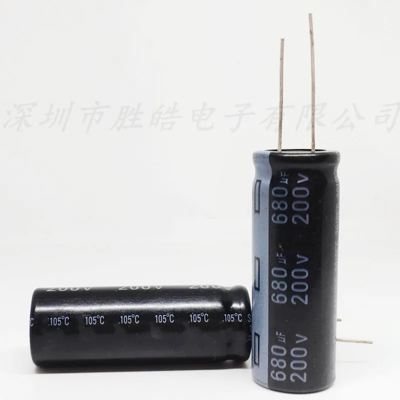 （10PCS） 200V680UF    Volume：18X50mm  High Quality  200V680UF  Aluminum Electrolytic Capacitor